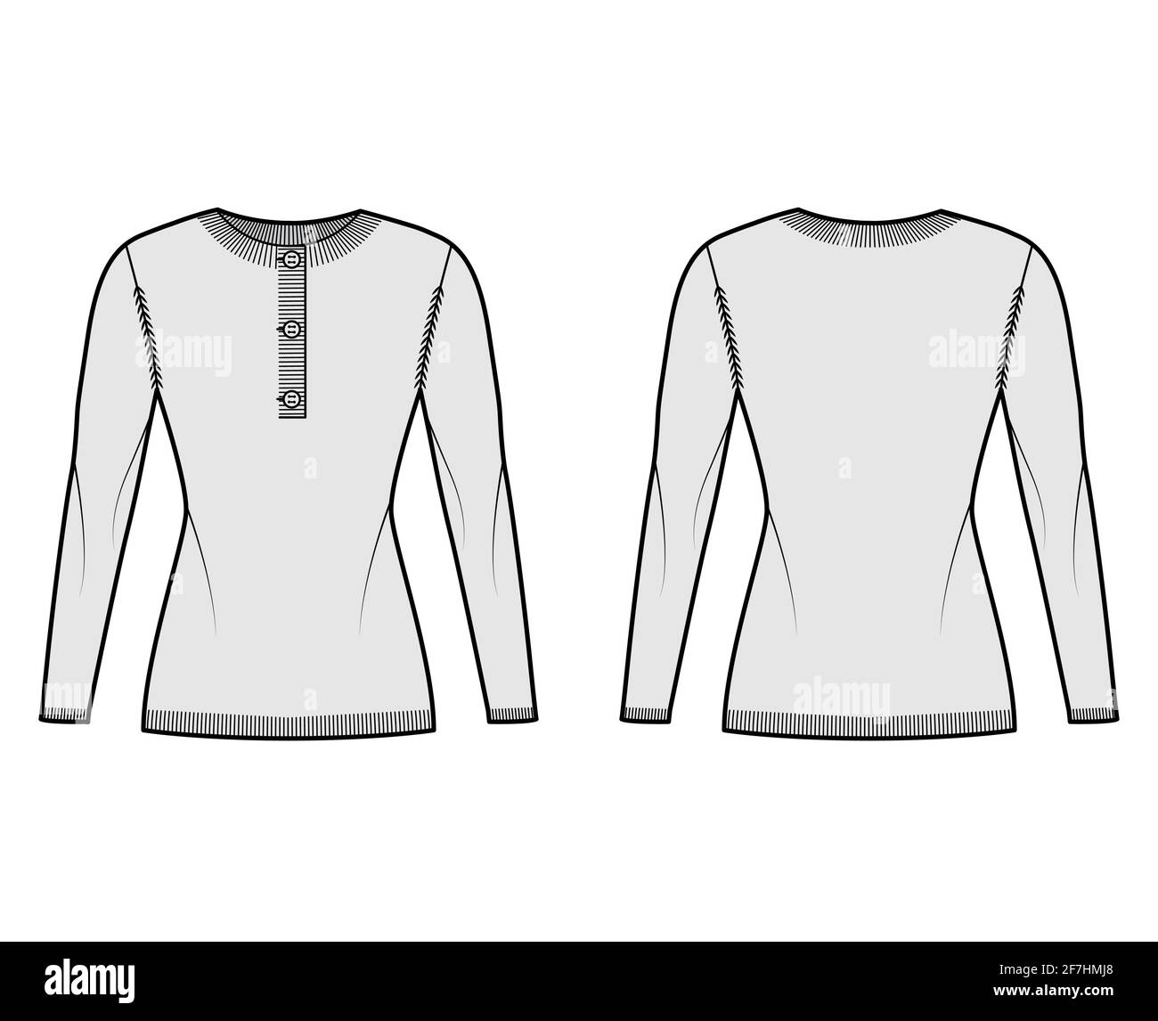 henley style sweater