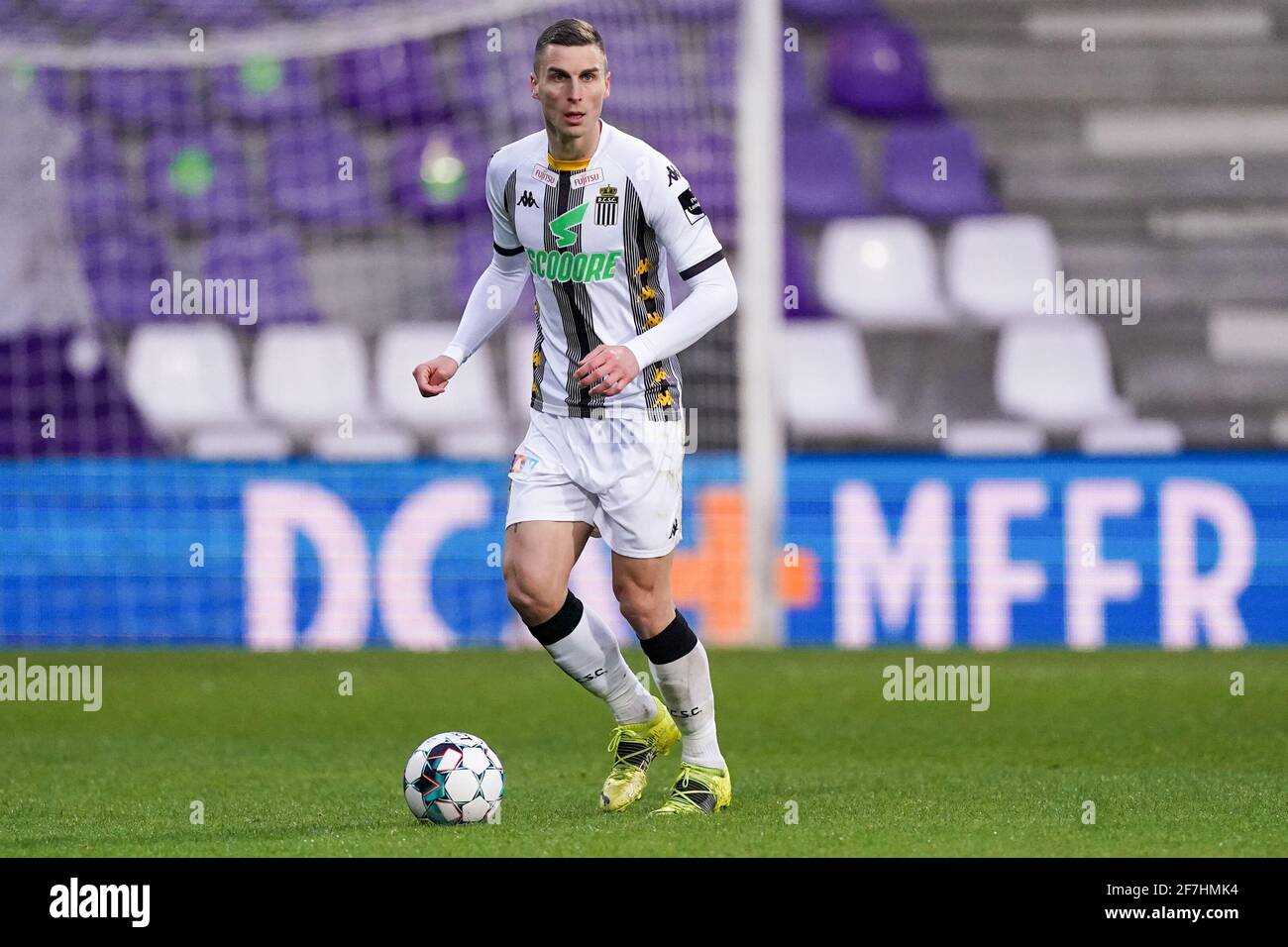 Antwerpen Belgium April 7 Ognjen Vranjes Of Sporting De Charleroi During The Jupiler Pro League Match Between Kfco Beerschot Wilrijk And Sporting Stock Photo Alamy
