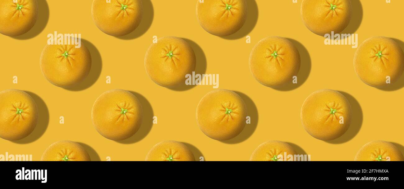 Whole fresh orange fruit pattern color background Stock Photo
