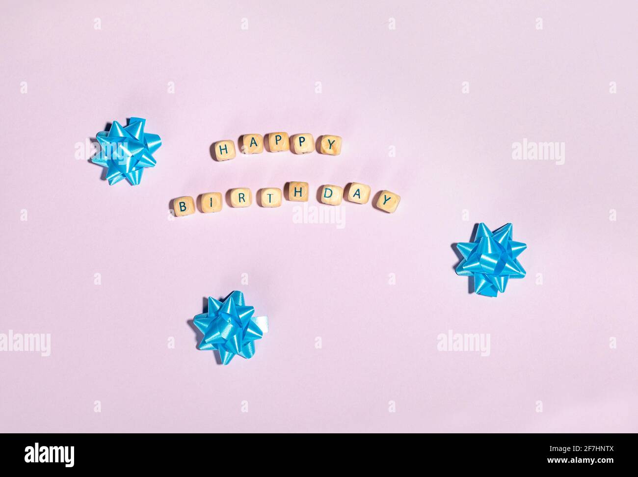 vertical banner with bows for the gift Stock Photo
