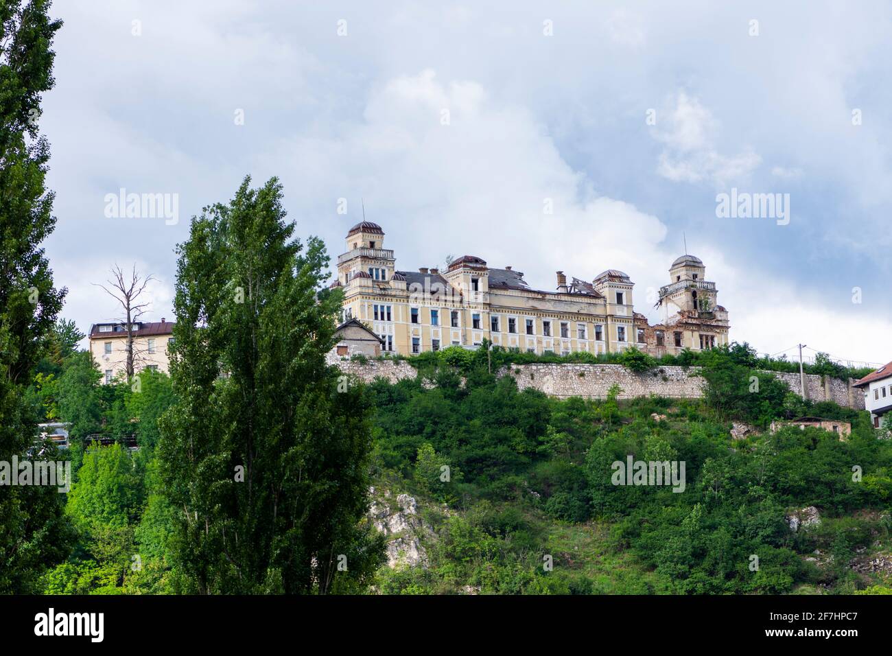 Kasarna Jajce is a barrack in Sarajevo capital city of Bosnia Stock