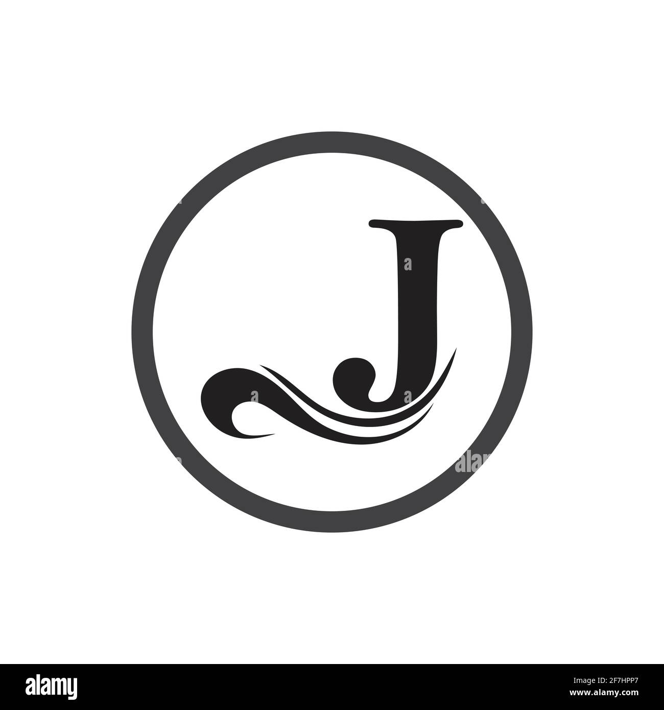 creative Letter J Logo Template  illustration  design Stock Vector