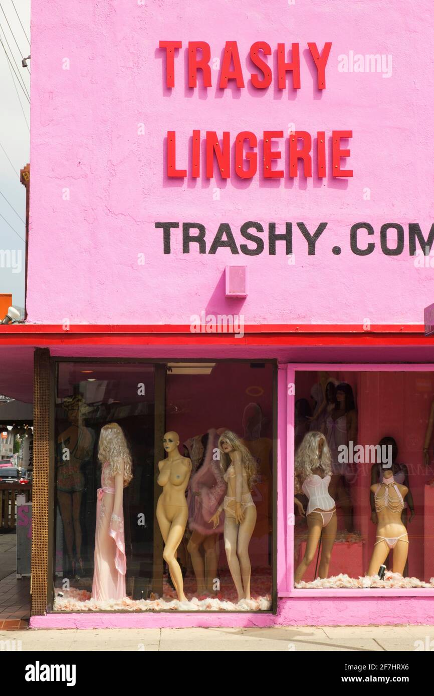 Trashy Lingerie store, Los Angeles, California, USA Stock Photo - Alamy