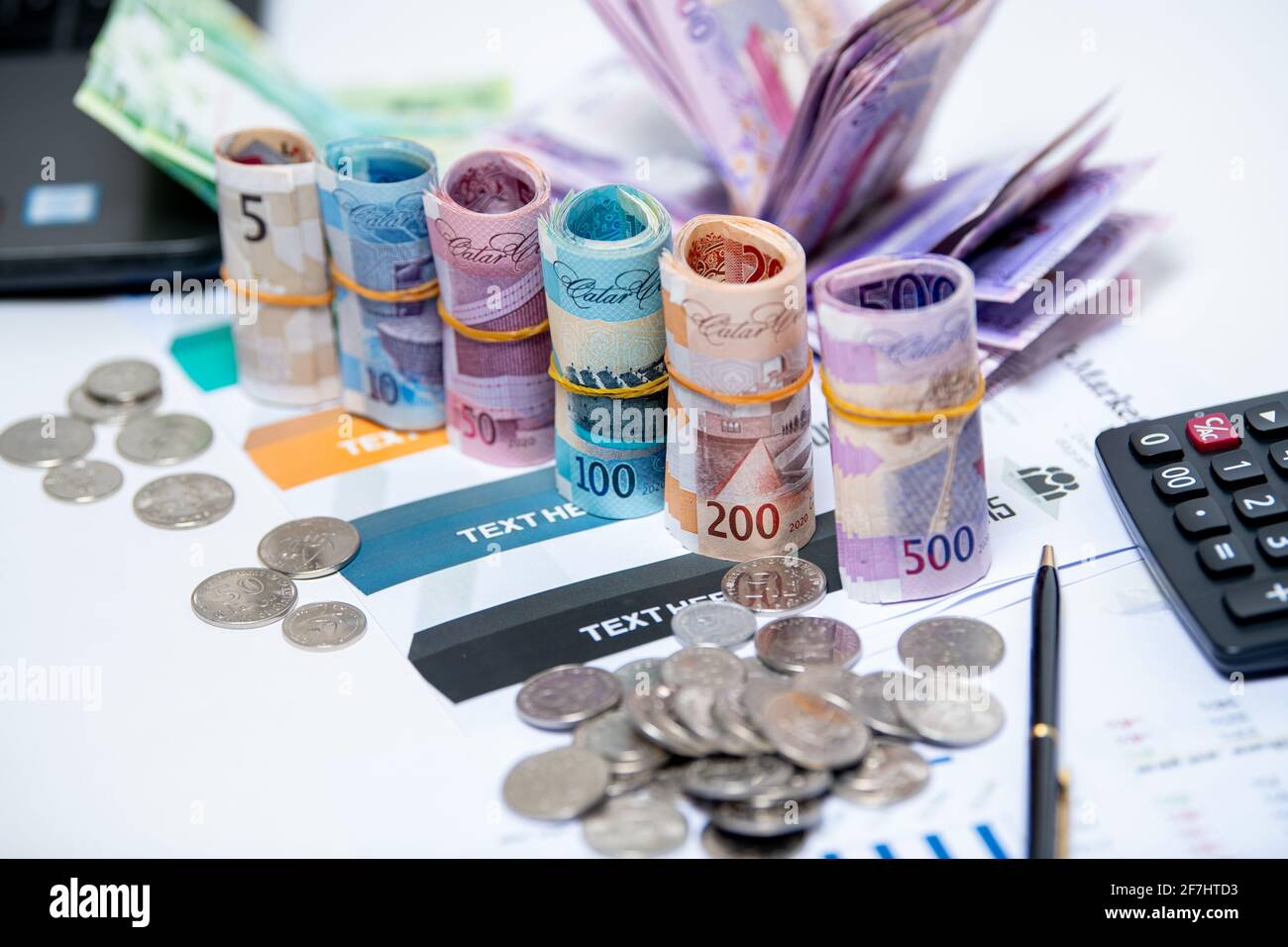 Qatar Currency Newley Launched Bank Notes. Qatari Riyal ,Notes ...