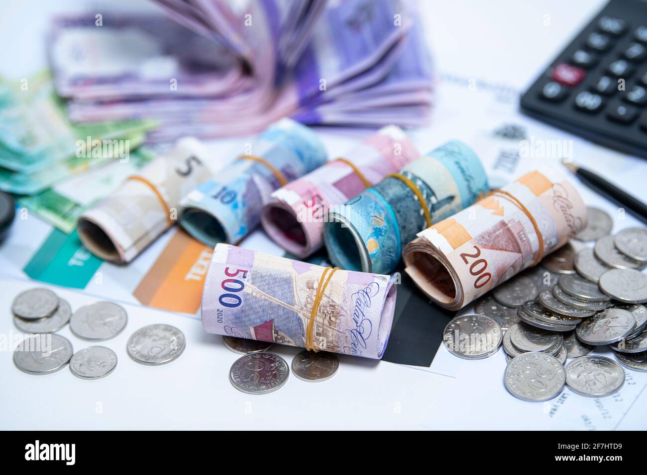 Qatar Currency Newley Launched Bank Notes. Qatari Riyal ,Notes ...
