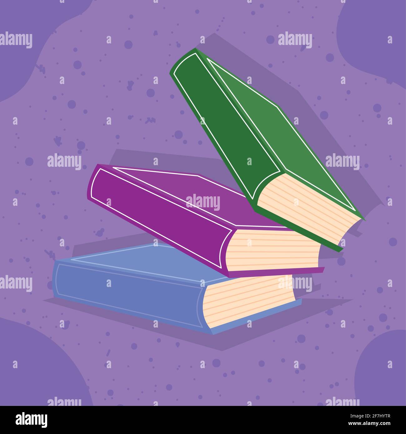 Education and literature three books Stock Vector Image & Art - Alamy