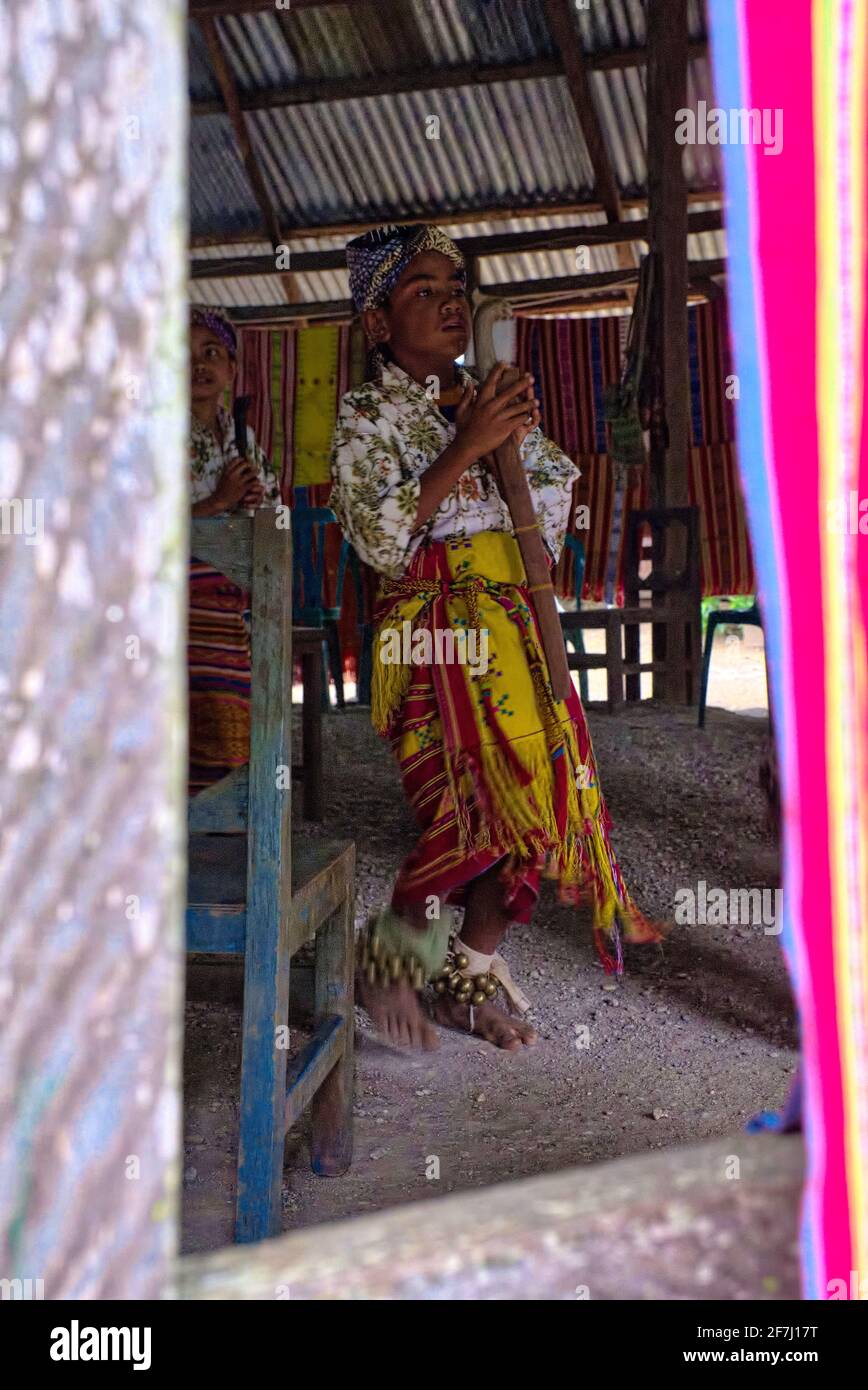 Welcoming dance  Taken @Fatumnasi, Timor, Nusa Tenggara Timur Stock Photo