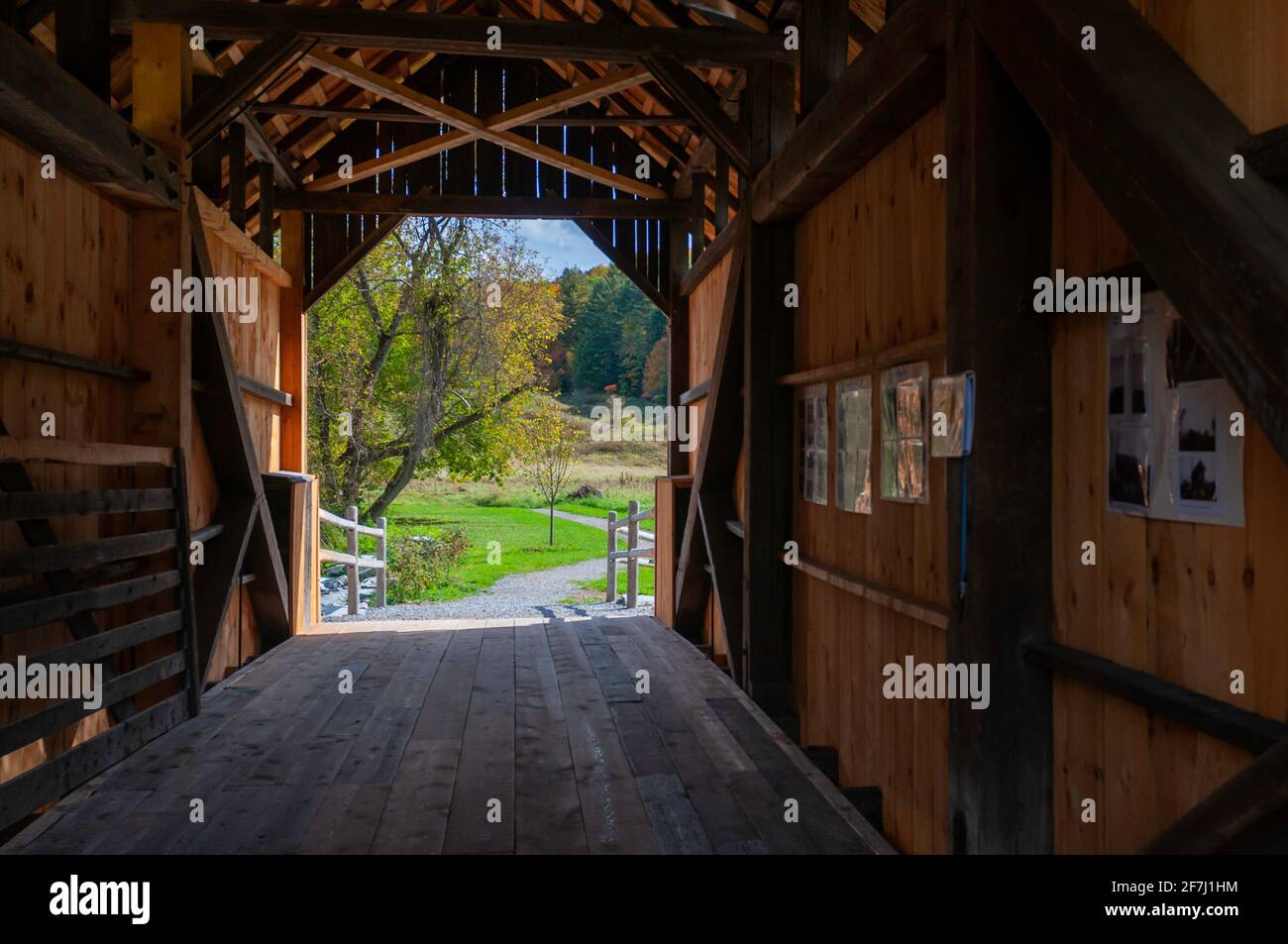The Martin/Orton Farm Bridge, a covered bridge in Washington county, Plainfield Village, near