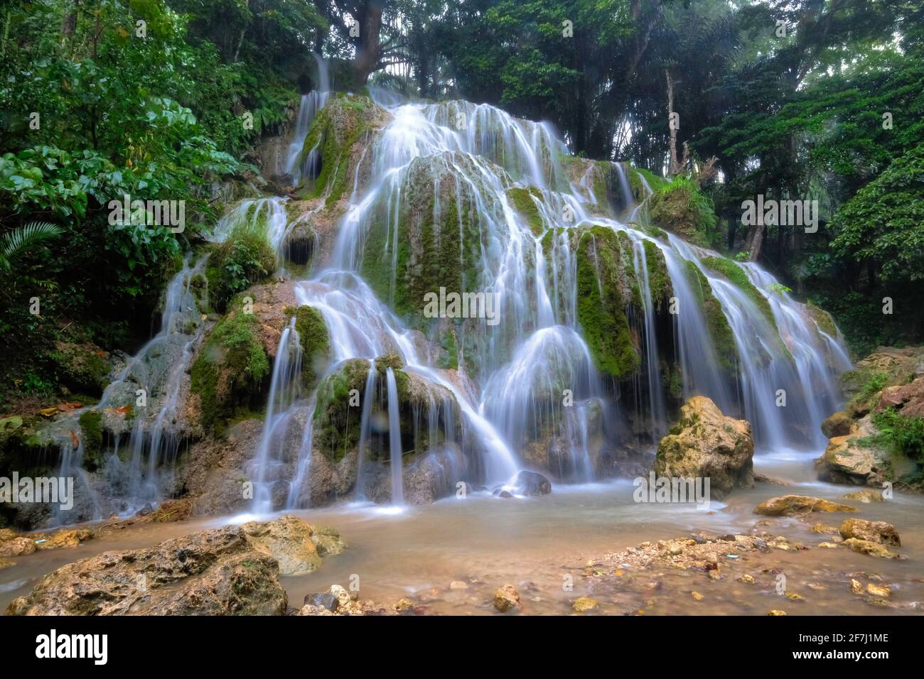 Mauhalek Waterfall  Taken @Mauhalek Waterfall, Nusa Tenggara Timur Stock Photo