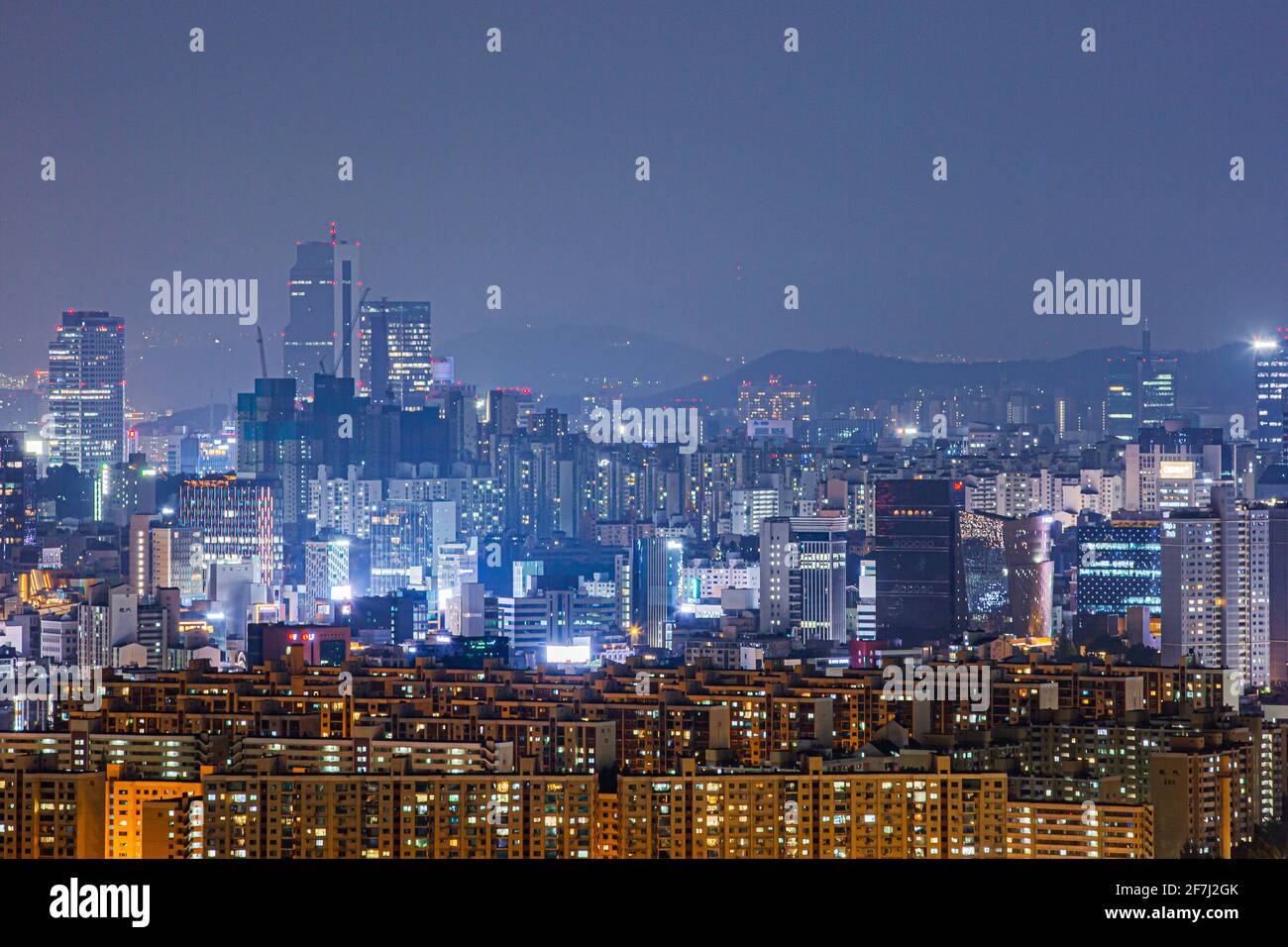 skyscape filled with buildings, apartments in Korea Stock Photo Alamy