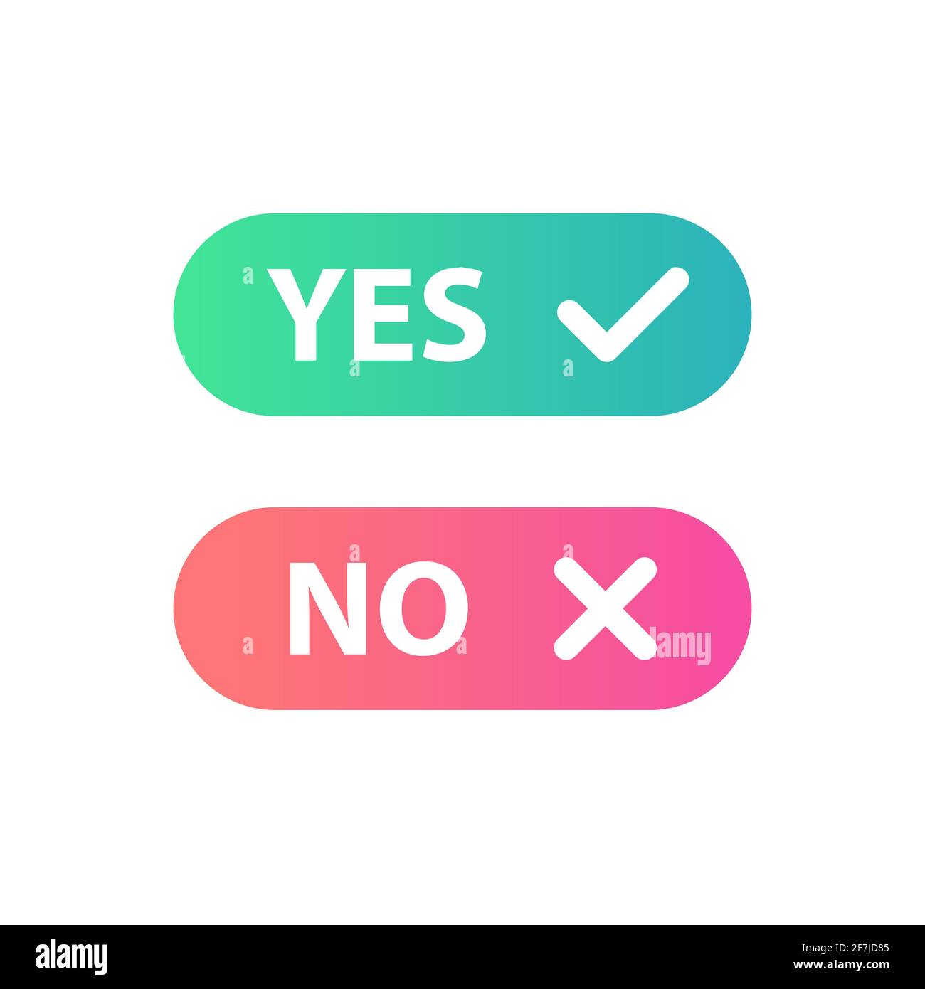 Yes no button, Like dislike, Check, checkmark, cross icon