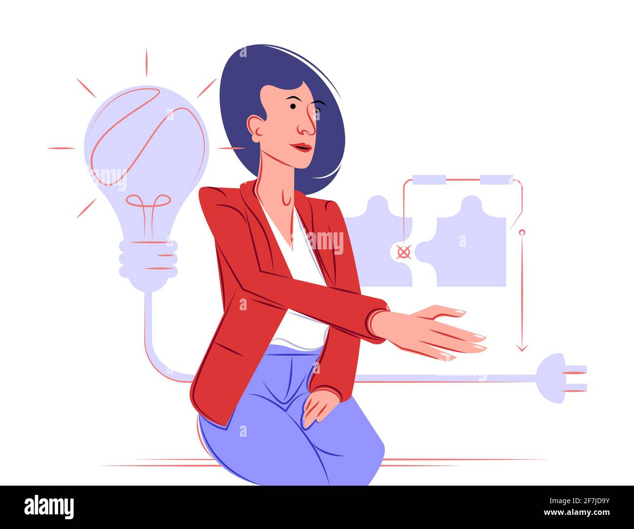 Vector offer in shadow of sharp lines style Stock Vector