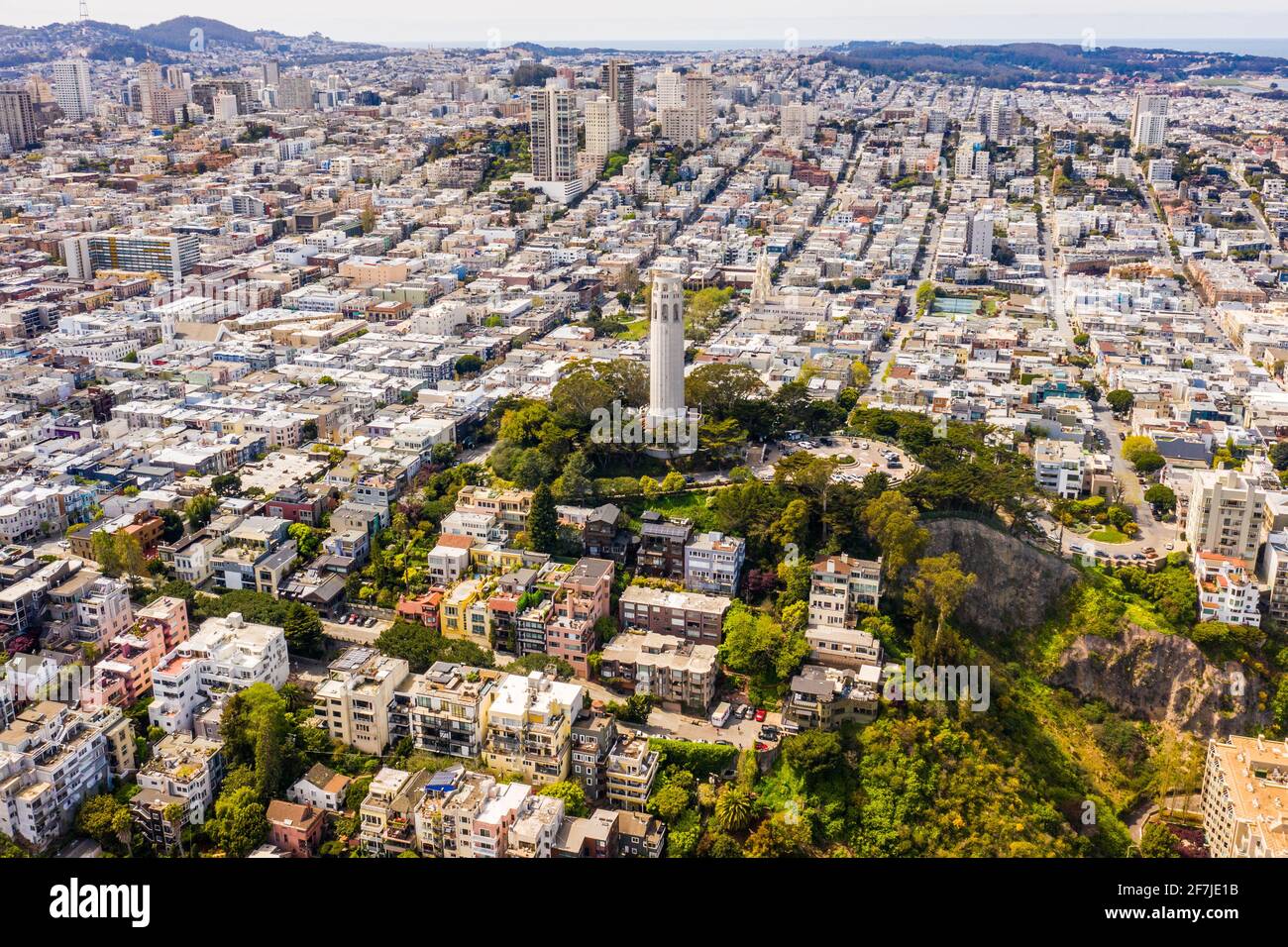 Coit Tower, San Francisco, California, USA Stock Photo