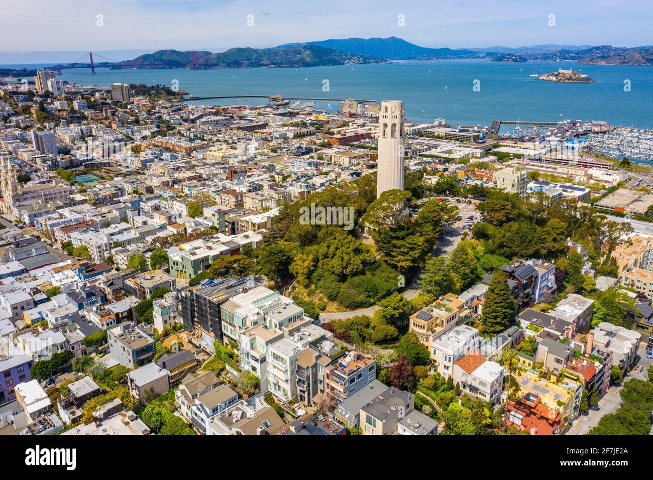 Coit Tower, San Francisco, California, USA Stock Photo