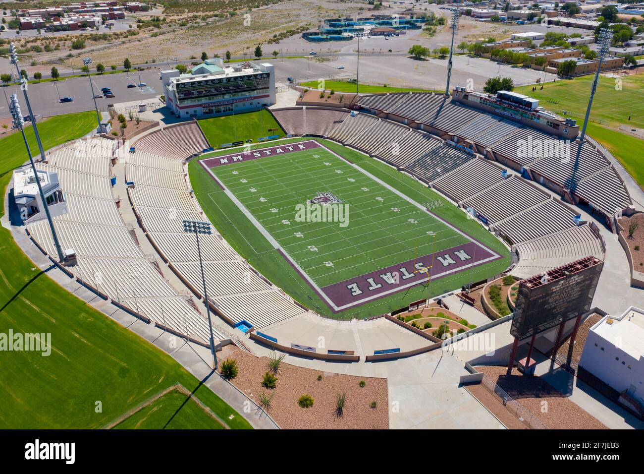 Aggie Memorial Stadium, NMSU, Las Cruces, NM, USA Stock Photo