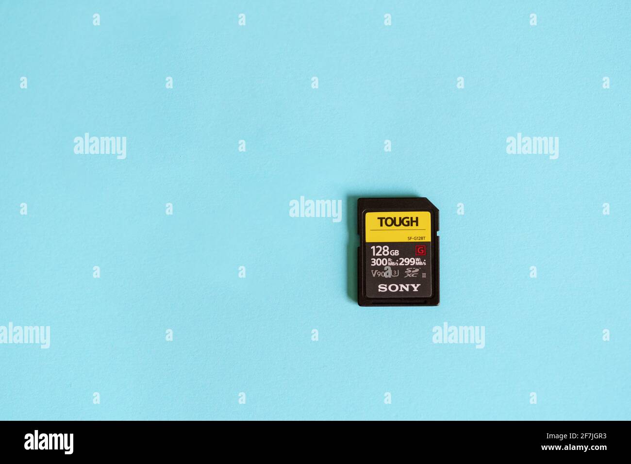 GRANADA ANDALUSIA SPAIN APRIL 7TH 2021 Sony SF G Tough 128gb The granada-andalusia-spain-april-7th-2021-sony-sf-g-tough-128gb-the