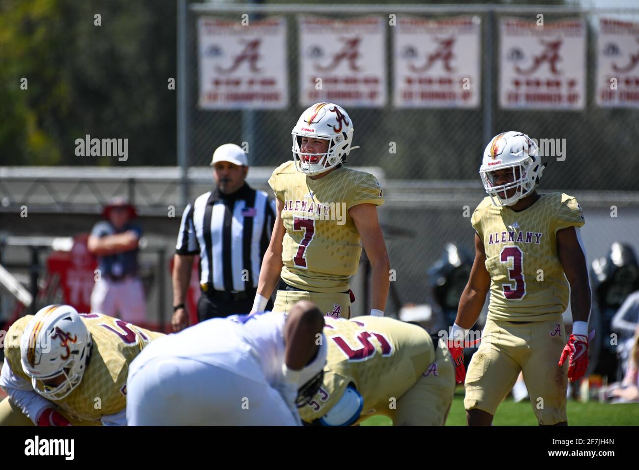 Alemany Warriors quarterback Dylan Gebbia (7) during a high
