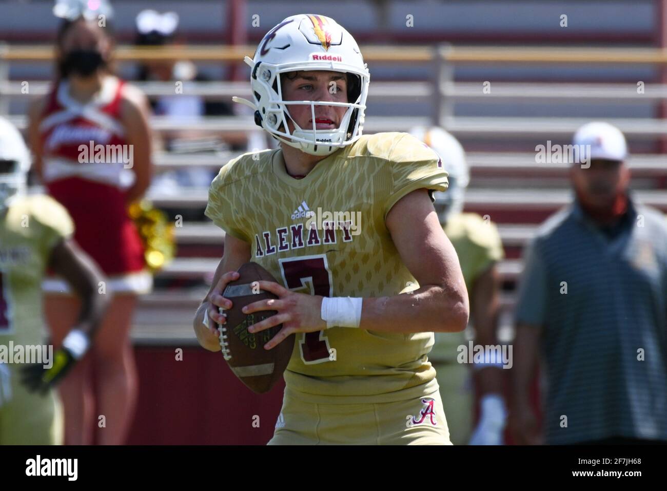 Alemany Warriors quarterback Dylan Gebbia (7) during a high