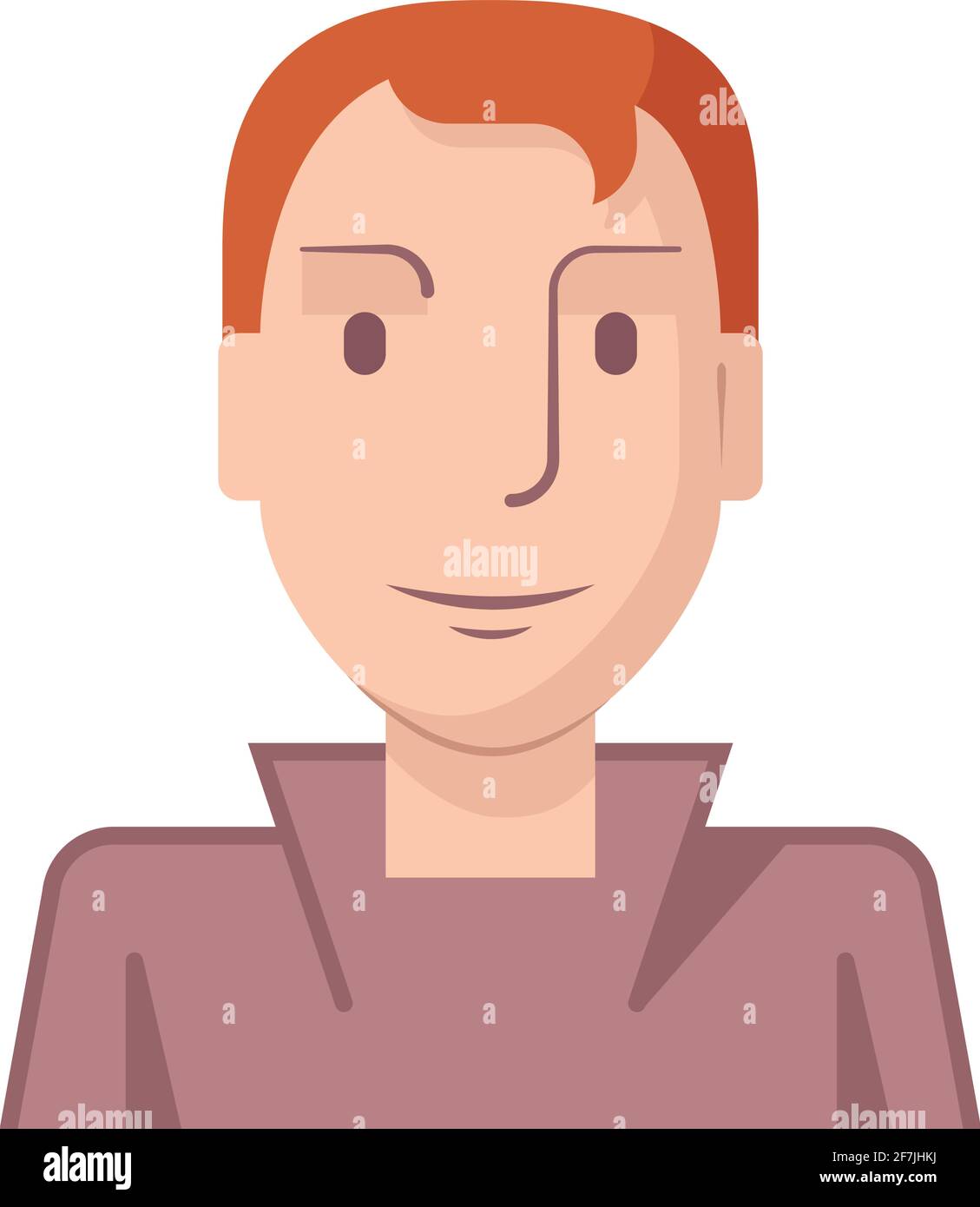 Illustration Of A Young Man Drawn In Flat Style Stock Vector Image