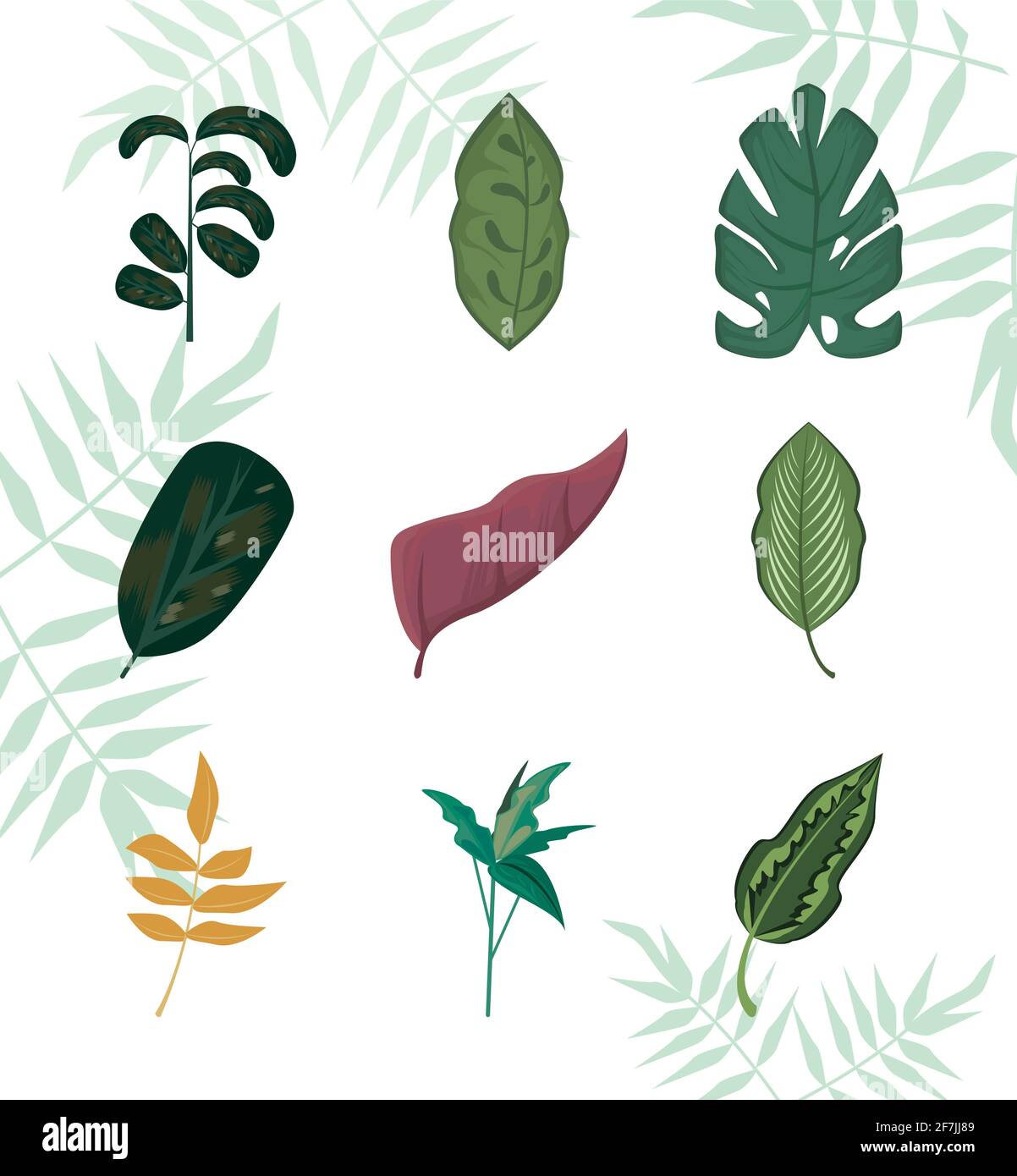 nature set icons Stock Vector Image & Art - Alamy