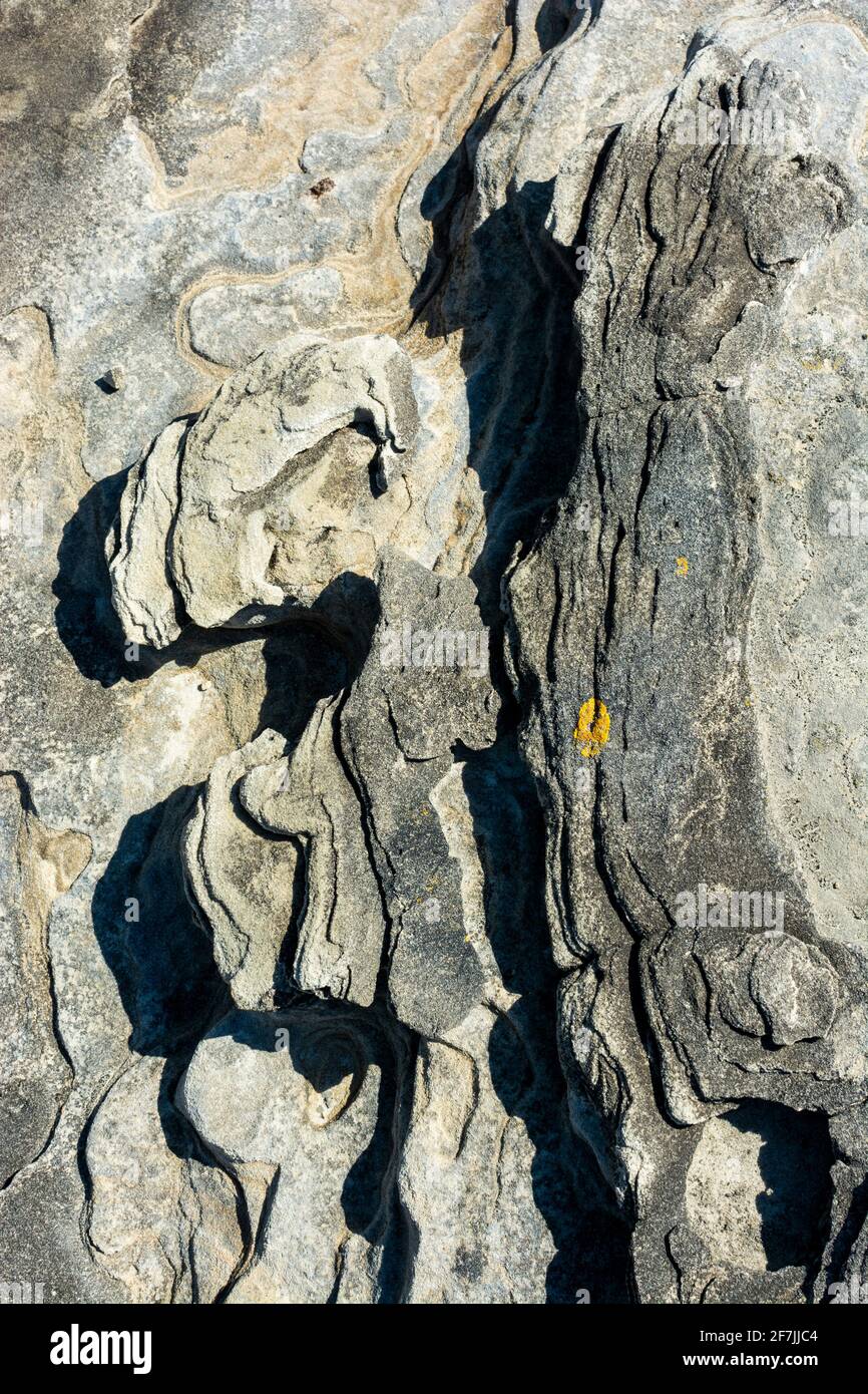 Estribela Rocks Rock formations of sandstone and other materials on the coast of the ...