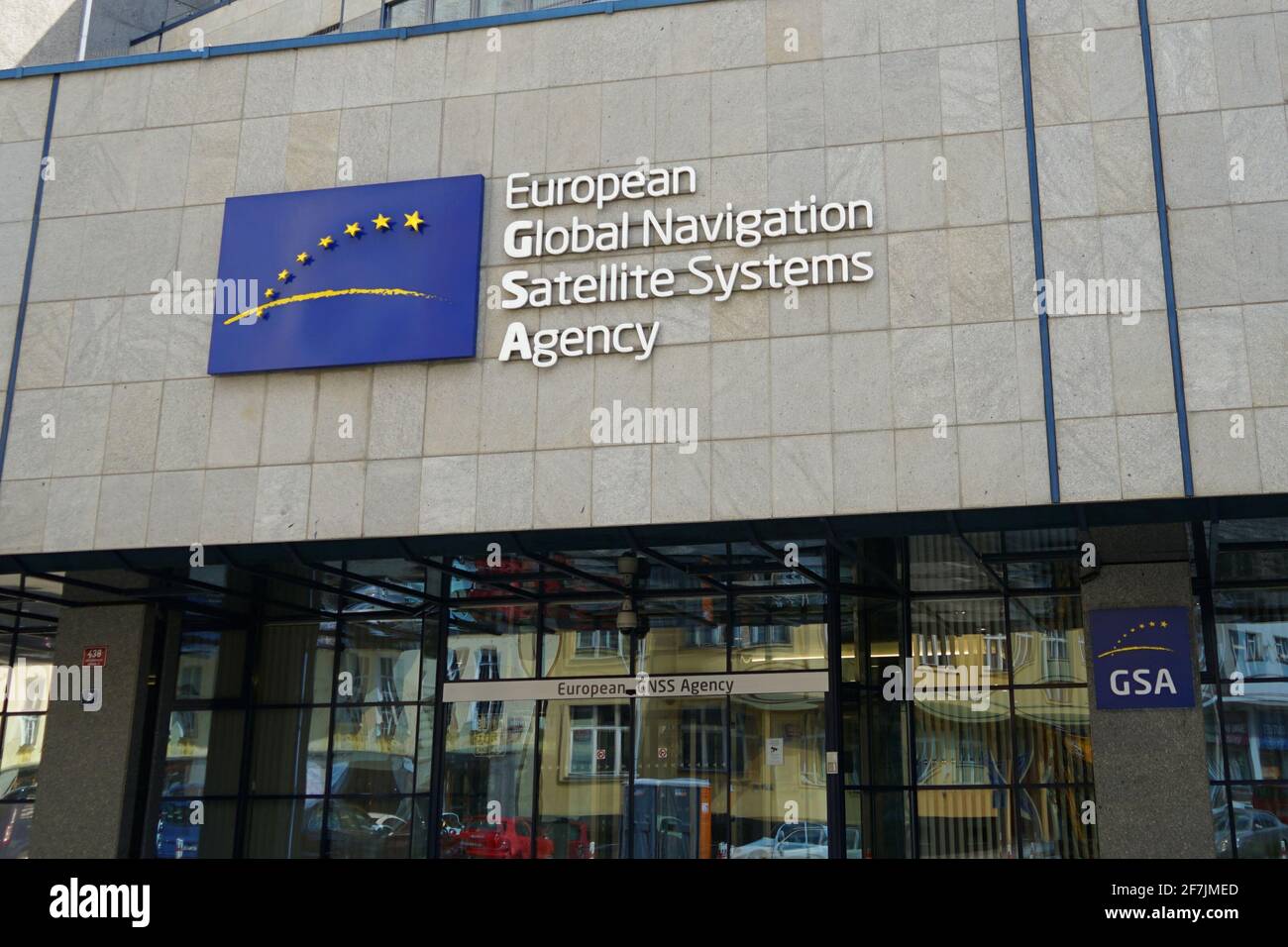 Prague, Czech Republic July 13 2019 European Global Navigation
