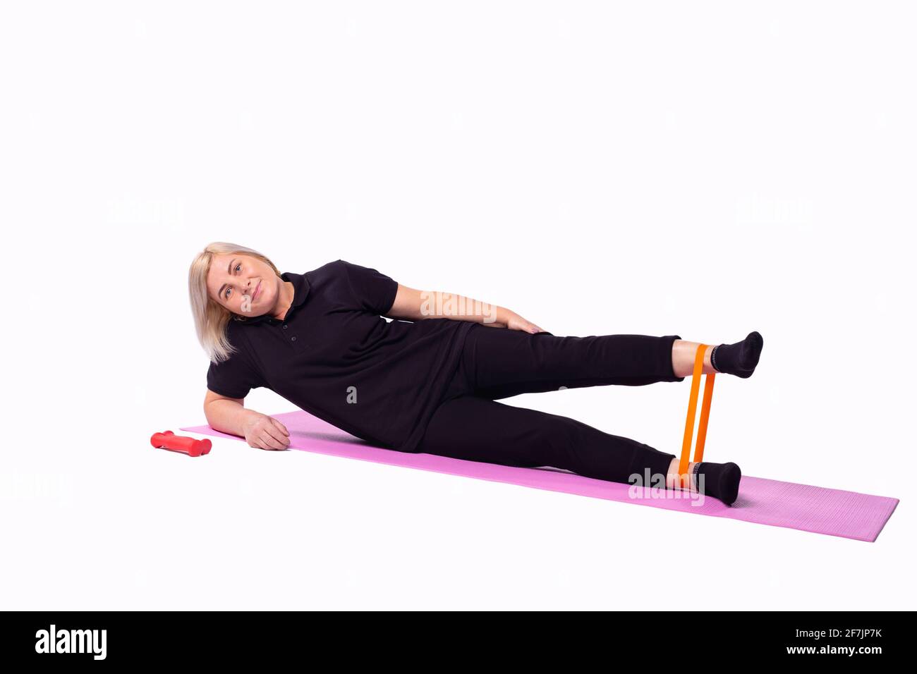 Upper Leg Stretches Utilizing A Resistance Band.