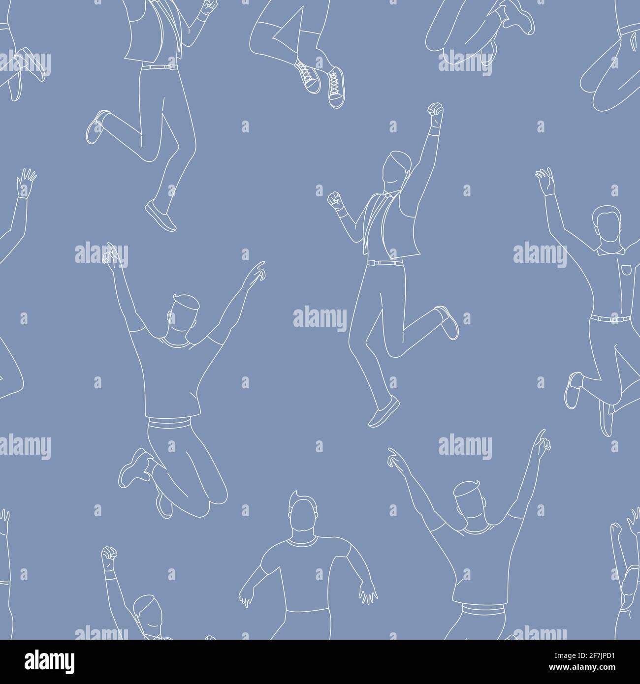 People line up pattern Stock Vector Images - Alamy