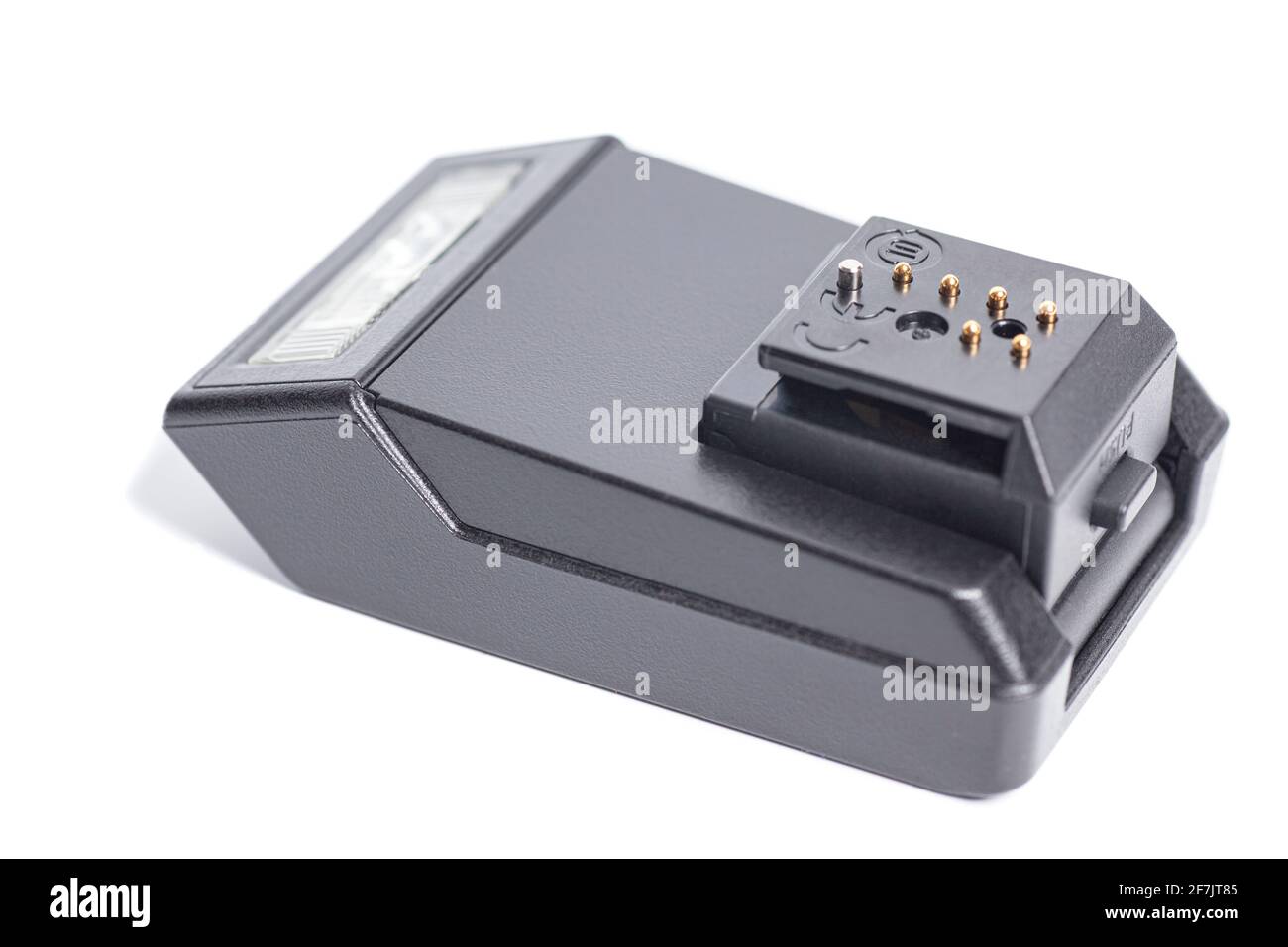 Black Photo Digital Camera Flash isolated on white background Stock ...