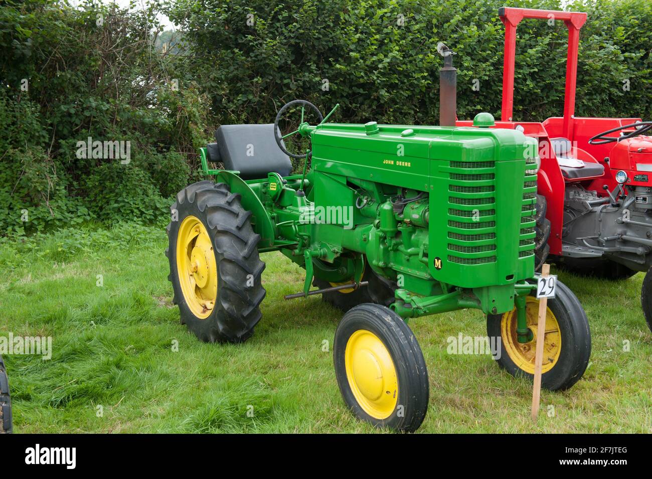 Green vintage john deere tractor hi-res stock photography and images - Alamy