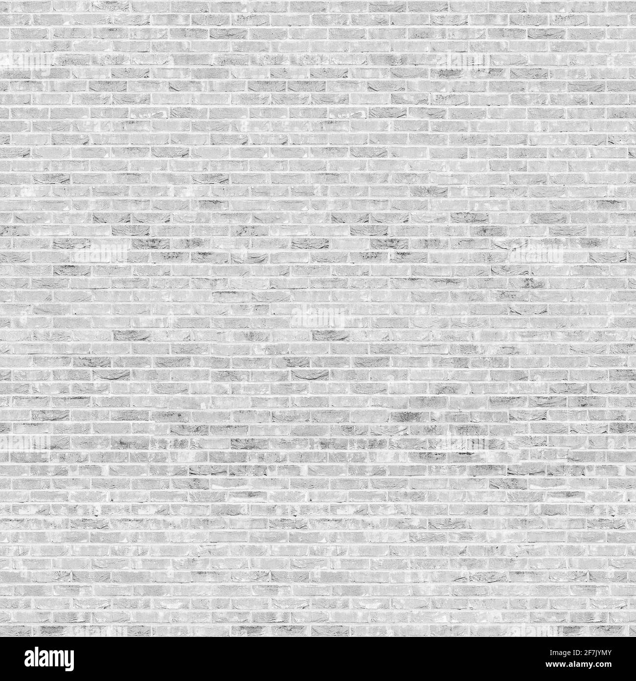 Seamless texture White Brick Burnt . Tiling clean for background pattern. Rectangle mosaic tiles wall high resolution. Old or artificially aged in pro Stock Photo