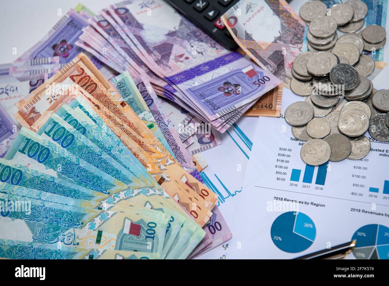 Qatar Currency Newley Launched Bank Notes. Qatari Riyal ,Notes