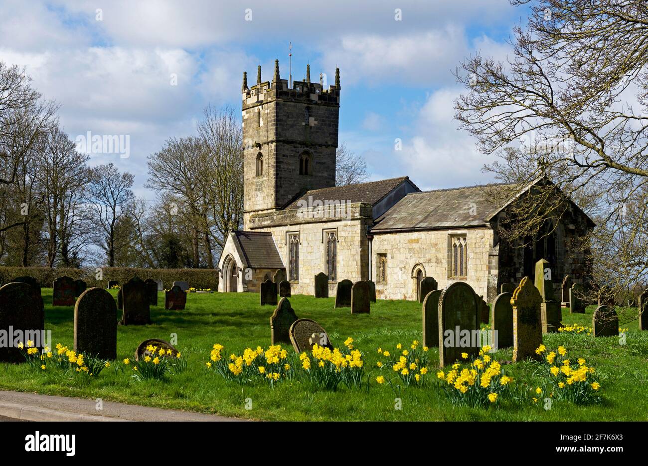 St Martin's Church, in the village of Hayton, East Yorkshire, England UK Stock Photo