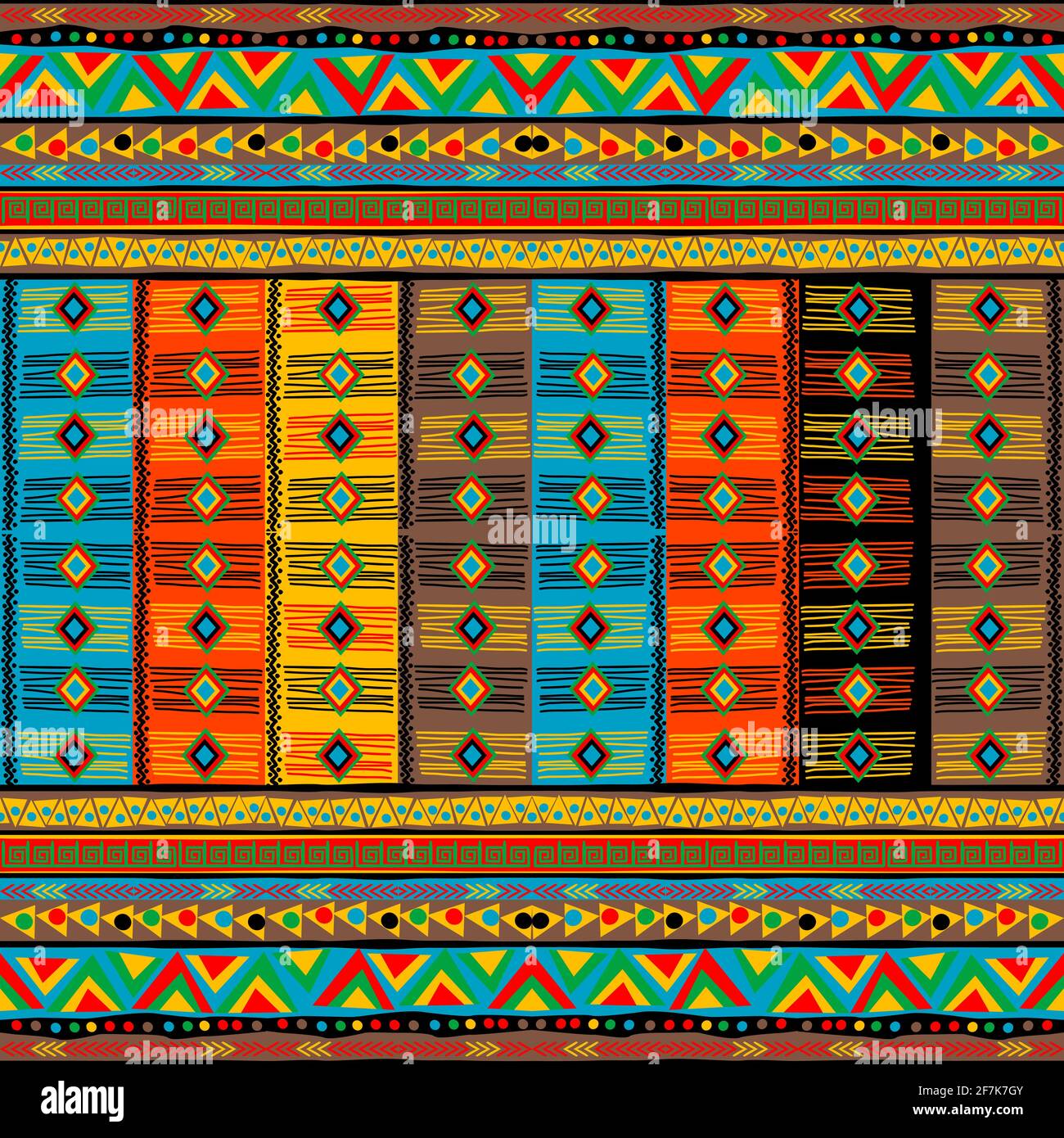 Colorful oriental pattern with ethnic motifs Stock Vector Image & Art ...