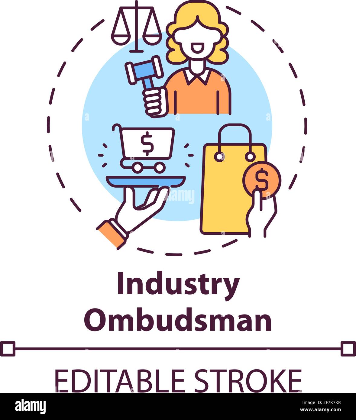 Industry ombudsman concept icon Stock Vector Image & Art Alamy