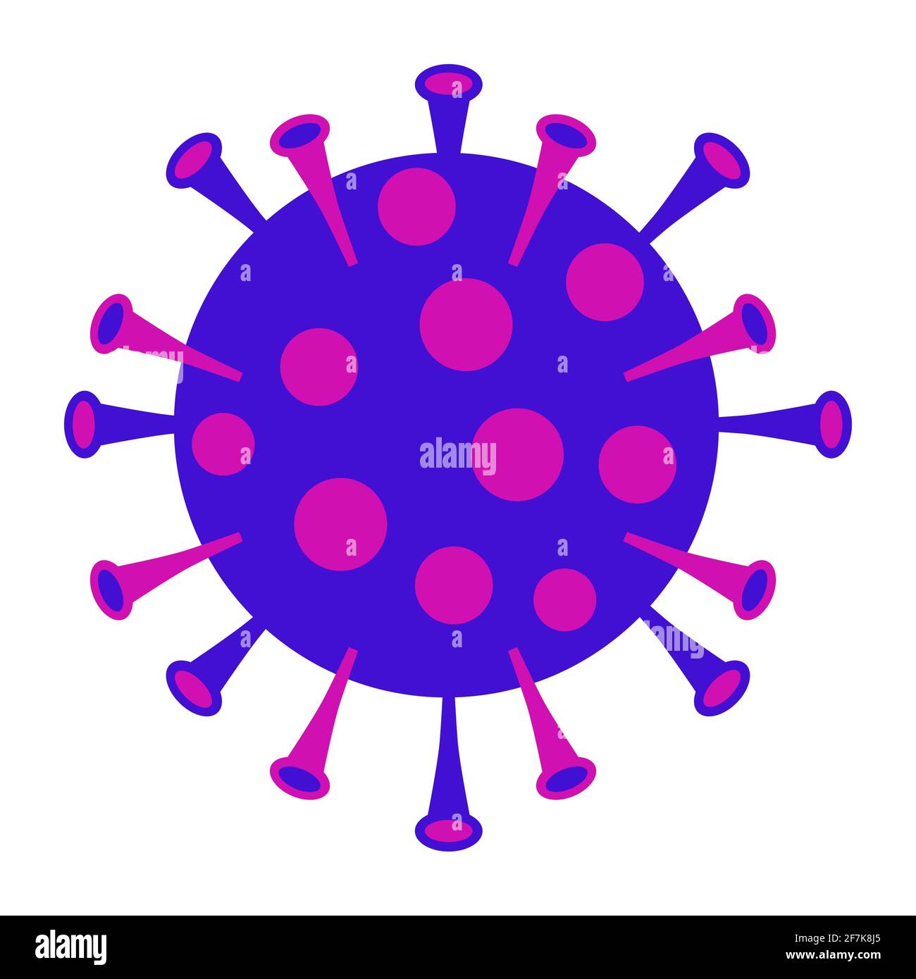 Coronavirus (Covid-19) isolated on white background Stock Vector Image ...