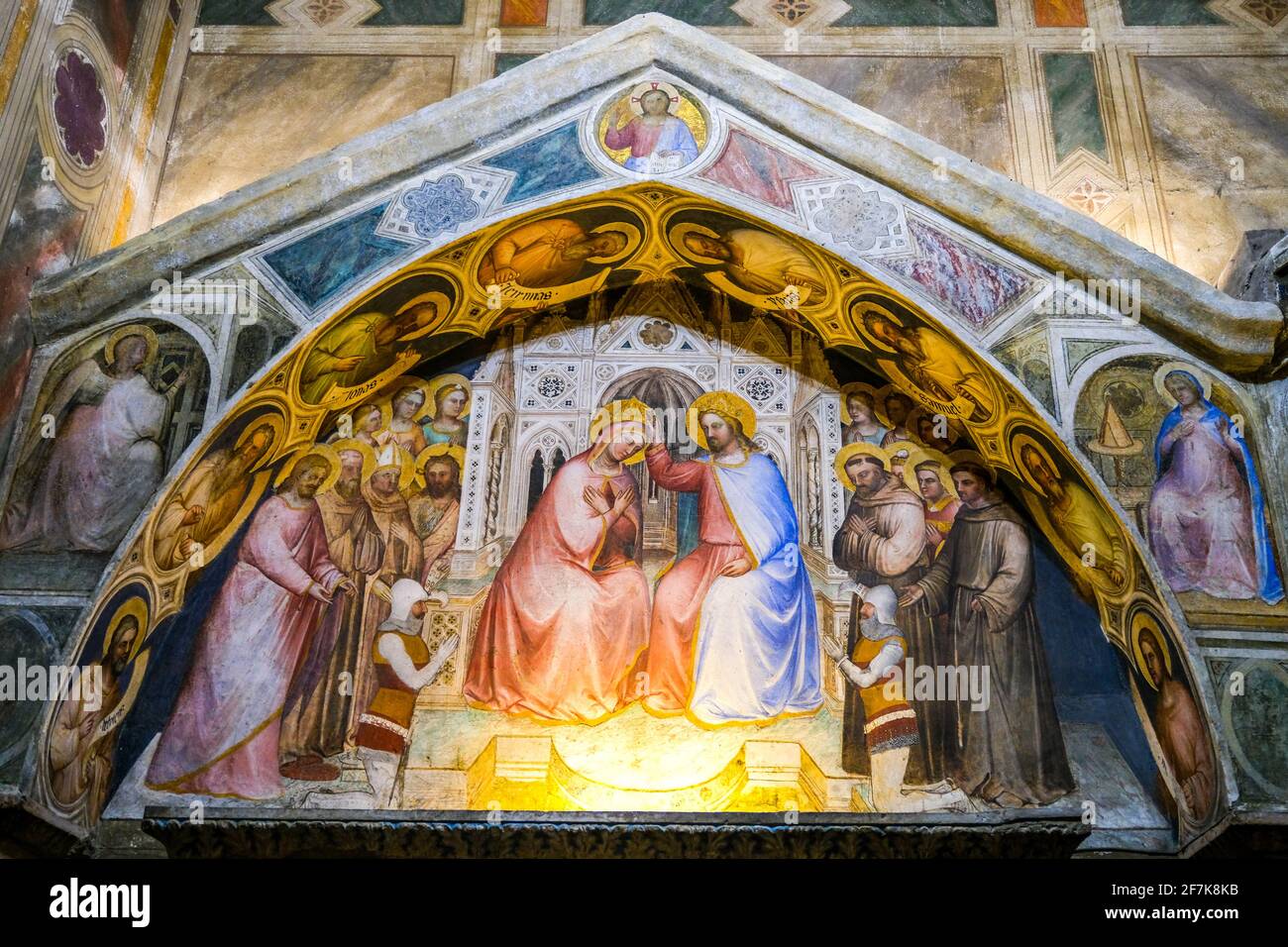 Frescoes mary jesus anthony portico basilica of saint anthony pa hi-res ...