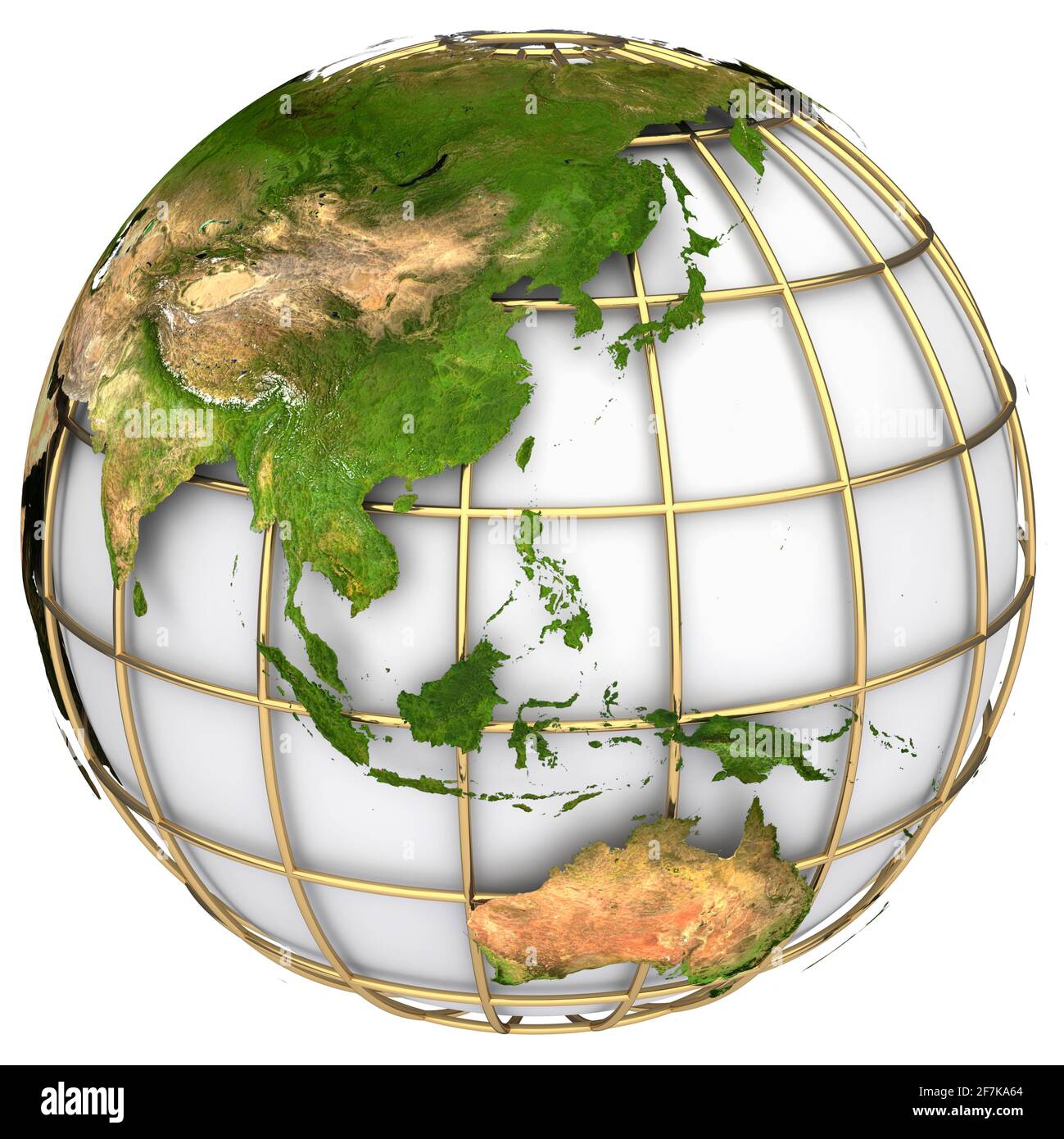 Earth world map.Australia and Asia on a planet globe. The Earth texture of this image furnished by NASA Stock Photo