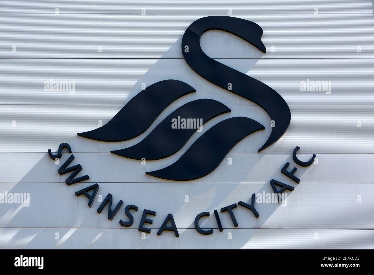 File photo dated 22-04-2017 of A general view of the Swansea City crest. Issue date: Thursday April 8, 2021. Stock Photo