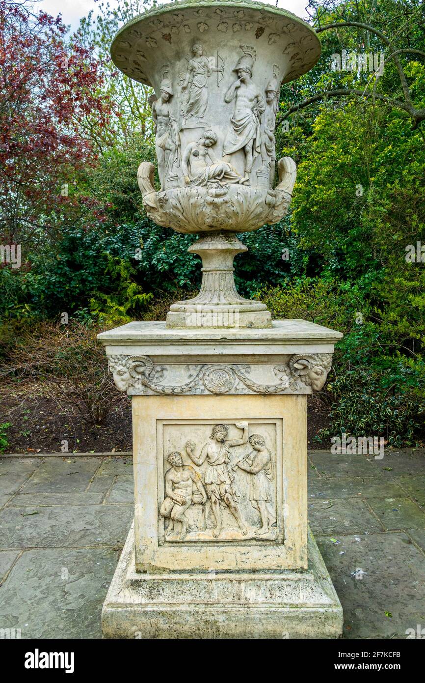 Statues or sculpture artwork in Royal Botanic Gardens Kew, Kew Garden, London. Stock Photo