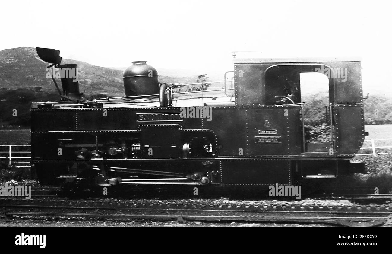 'Snowdon' locomotive, Snowdon Mountain Railway, Victorian period Stock Photo