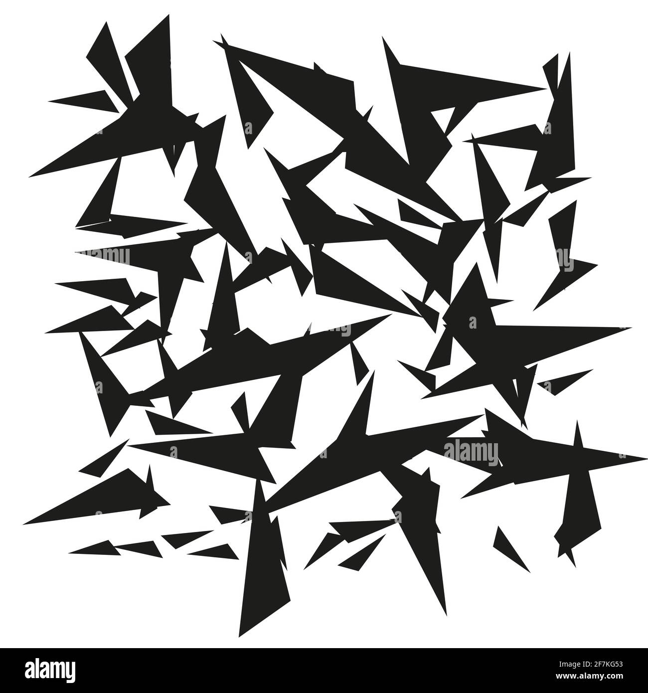 Vector abstract geometric background form black color on white Stock Vector