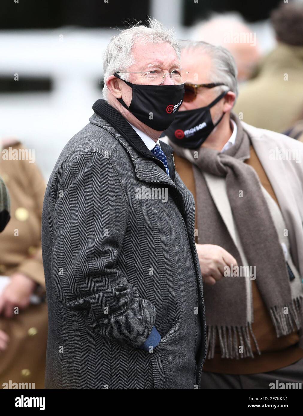 Winning owner Sir Alex Ferguson after Protektorat won the SSS Super Alloys  Manifesto Novices' Chase during the Liverpool NHS Day of the 2021 Randox  Health Grand National Festival at Aintree Racecourse, Liverpool.