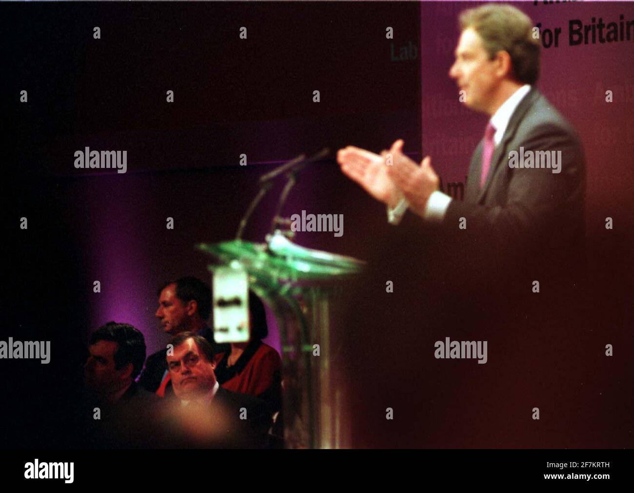 Tony Blair launches the Manifesto May 2001 Stock Photo - Alamy