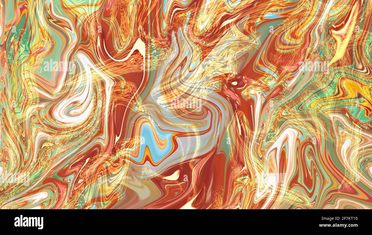 Abstract multi-colored liquid background with texture.. Stock Photo