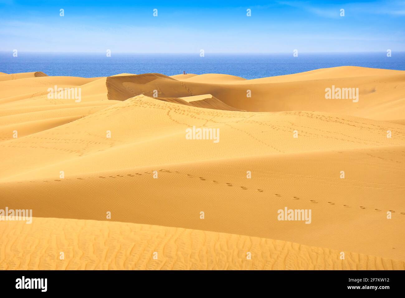 Maspalomas Sand Dunes, Gran Canaria, Spain Stock Photo