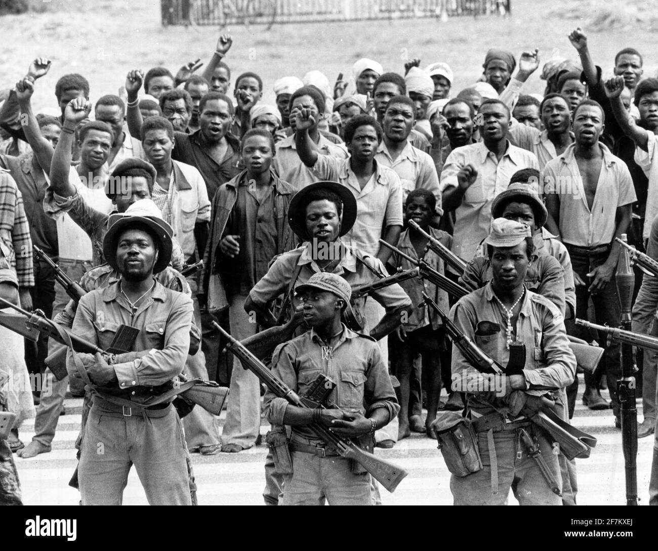 1976-01-31 The MPLA is now launching 'Operation Persuasion' in the areas previously controlled by Unita and South African troops to persuade the civilian population to accept the MPLA.  Photo: Sven-Erik SjOberg / DN / TT / Code: 53 Stock Photo