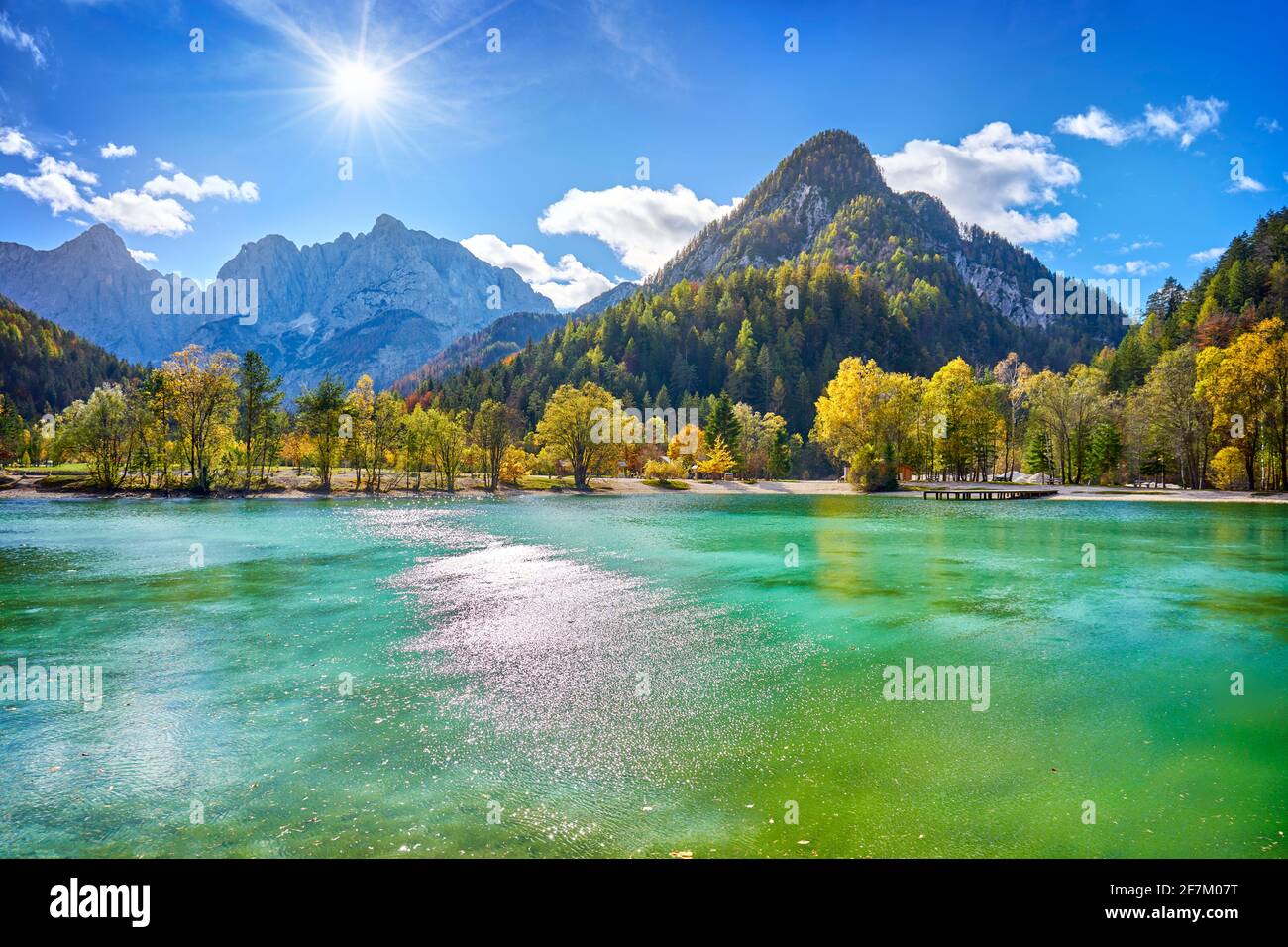 Jasna Lake, Triglav National Park, Julian Alps, Slovenia, Stock Photo