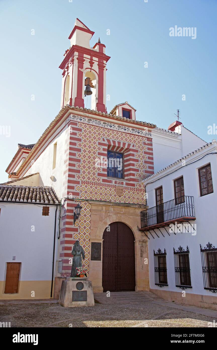 Ronda in Spain: an attractive church in Ronda's Moorish old town Stock ...