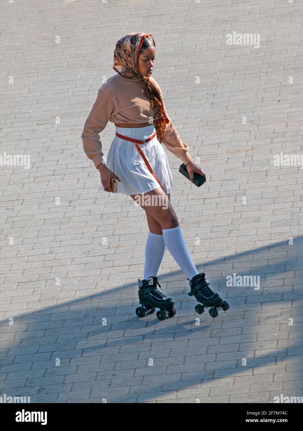 Rollerskater hires stock photography and images Alamy